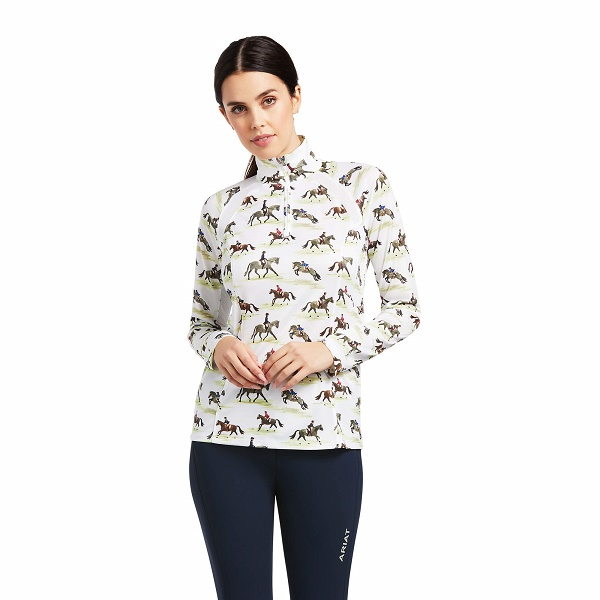 ARIAT SUNSTOPPER2.0ｼｬﾂ　馬柄